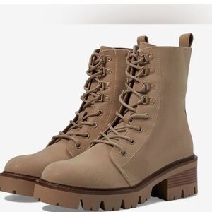Nordstrom MIA Tan Combat & Moto Boots